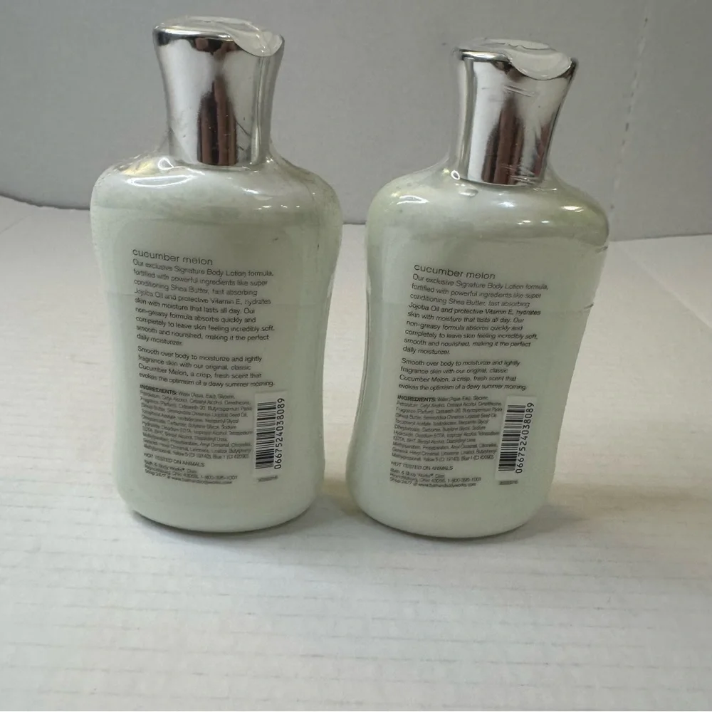 Cucumber Melon Body Lotion (lot of 2) 8 oz. by Bath & Body Works (new & sealed)